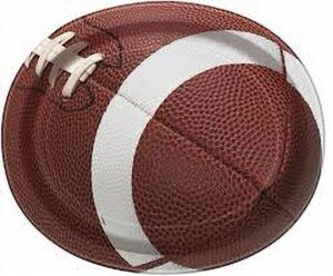 Football Party Oval Plates