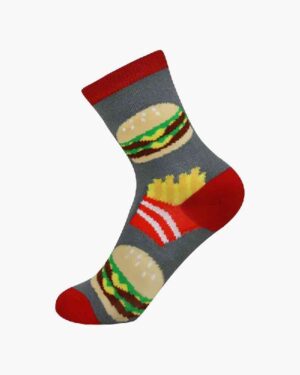 Hamburger & Fries Kids Socks