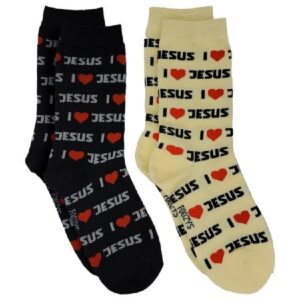 I Love Jesus Adult Socks