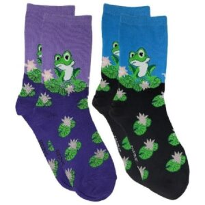 Frog On Lily Adult Socks