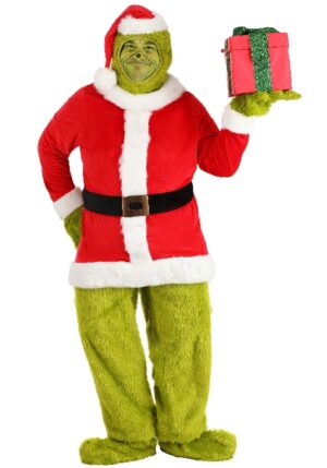 Grinch Santa Open Face