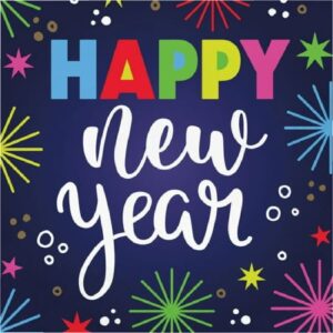 Beaming New Year Lunch Napkins