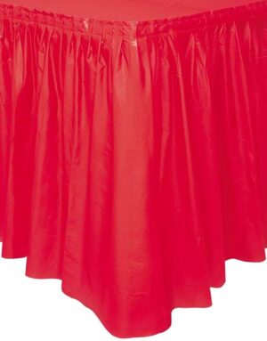 Ruby Red Tableskirt 14'x29"