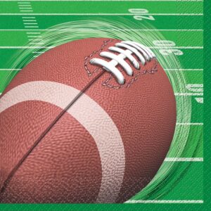 Football Party Beverage Napkins 16CT