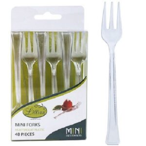Clear Mini Fork Box 48CT