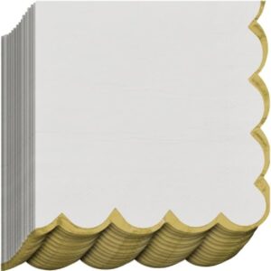 Scalloped Border Beverage Napkins