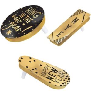 Black/Silver/Gold Noisemaker New Year