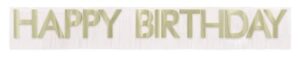 Gold Confetti Celebrate Happy Birthday Foil Fringe Banner