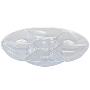 14" 7 Compartment Tray Clear