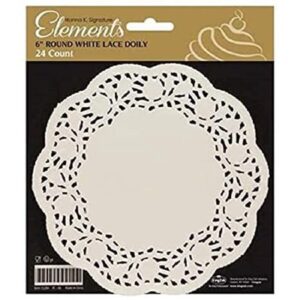 6" White Lace Doily