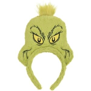 Fuzzy Grinch Headband