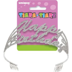 Birthday Script Glitter Tiara