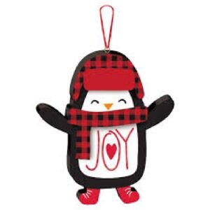 5" Penguin Mini Mdf Ornament