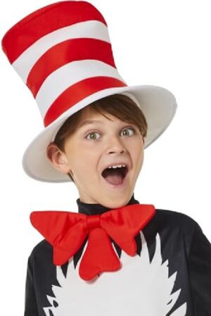 Cat In The Hat Hat & Bow Tie Set Child