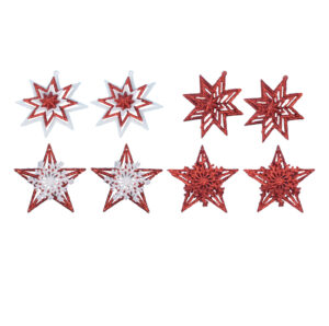 4 Layer Multicolor Star Ornament 2CT