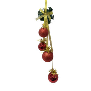 1pk 4 Ball Door Hanger With Pine Star At