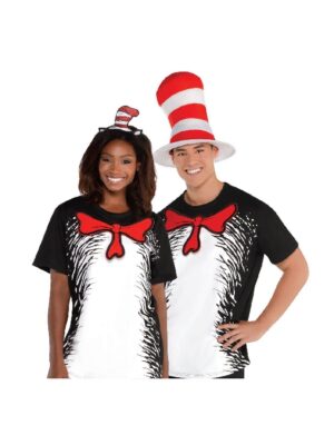 Cat In The Hat T Shirt Adult